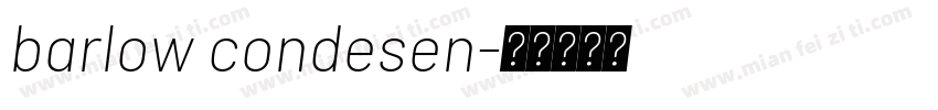 barlow condesen字体转换